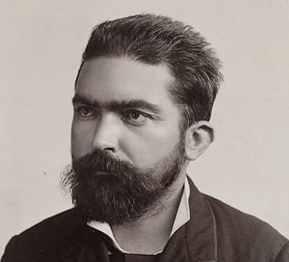 Photographie en noir et blanc représentant Henri Coudreau, un explorateur et géographe français du XIXe siècle.